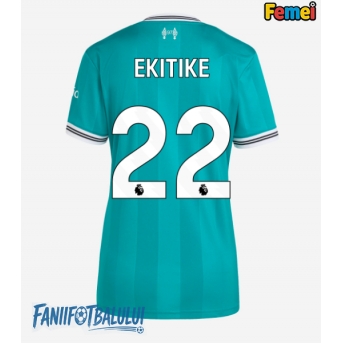 Liverpool Hugo Ekitike #22 Tricou Fotbal Replică 2025-26 Femei Treilea